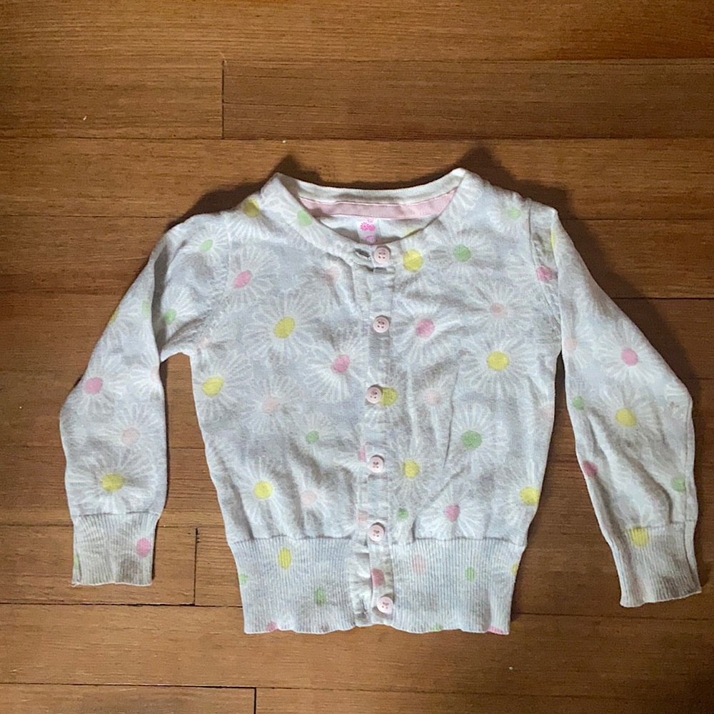 Toddler floral cardigan